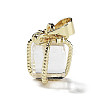 Natural Quartz Crystal Gift Box Charms G-P523-01G-06-1