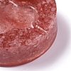 Resin with Natural Rose Quartz Chip Stones Ashtray DJEW-F015-05F-2