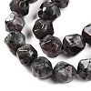 Natural Fluorescent Syenite Rock(Glow under UV Light) Beads Strands G-T141-02A-4