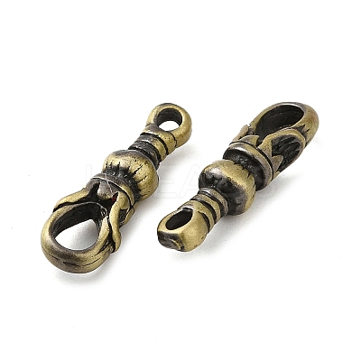 Tibetan Style Rack Plating Brass Connector Charms KK-Q805-09AB-1