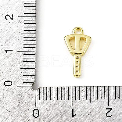 Brass Micro Pave Clear Cubic Zirconia Pendants LS-KK-L238-22G-1