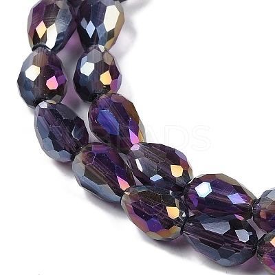 Transparent Electroplate Glass Beads Strands LS-EGLA-N013-T6mm-B06-1