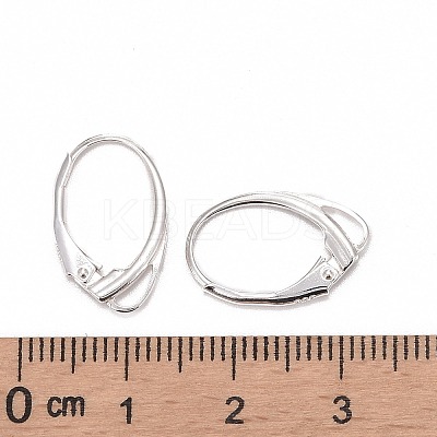 925 Sterling Silver Leverback Hoop Earring Findings STER-M104-02S-1