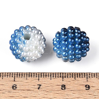 Imitation Pearl Acrylic Beads OACR-T004-15mm-01-1