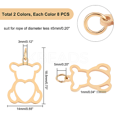 201 Stainless Steel Pendants STAS-UN0019-55-1