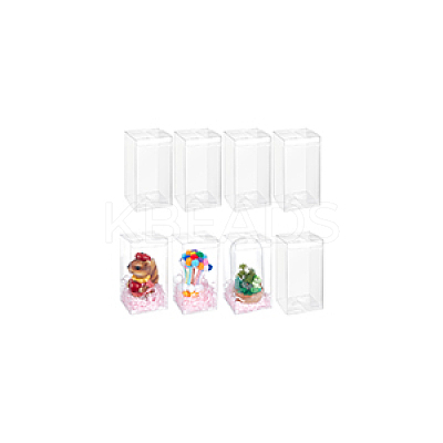 Transparent PET Tea Storage Boxes CON-WH0106-08A-1