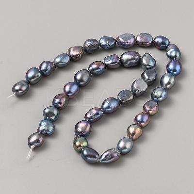 Baroque Natural Cultured Freshwater Pearl Beads Strands PEAR-WH20001-01B-1