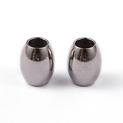 Tarnish Resistant Barrel 304 Stainless Steel Spacer Beads STAS-G130-38P-1