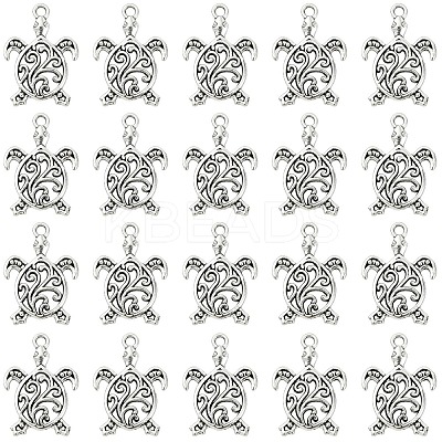 50Pcs Tibetan Style Alloy Pendants FIND-YW0008-73-1