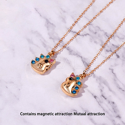 2Pcs Magnetic Matching Necklaces Set JN1025A-1