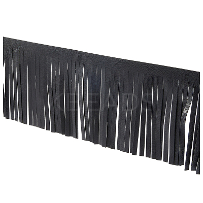 2M PU Leather Suede Fringe Trim AJEW-CY0001-58B-01-1