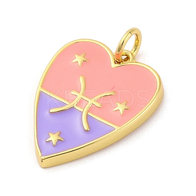 Brass Enamel Pendants LS-KK-Z077-01G-05-1
