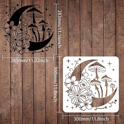 Plastic Reusable Drawing Painting Stencils Templates DIY-WH0172-537-1