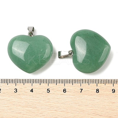 Natural Green Aventurine Pendants G-A249-04B-05P-1