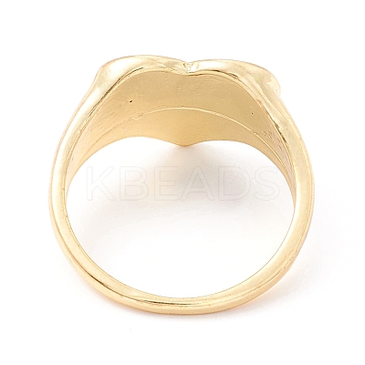 Heart Enamel Finger Ring for Girl Women RJEW-Z010-01LG-RS-1