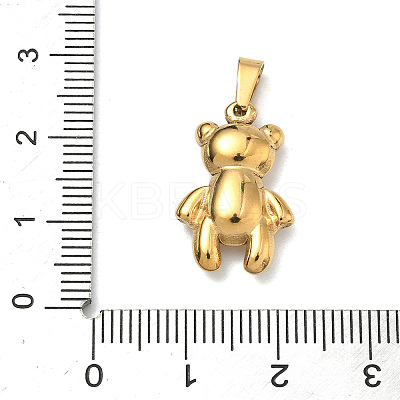 304 Stainless Steel Pendants STAS-F336-10G-01-1