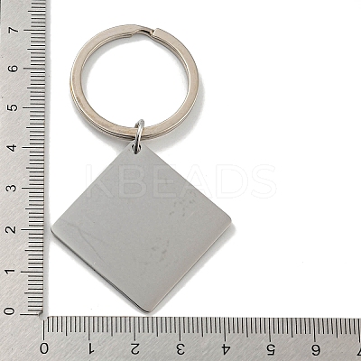 Mother's Day Gift 201 Stainless Steel Word Best Grandma Keychains KEYC-E040-01P-01-1