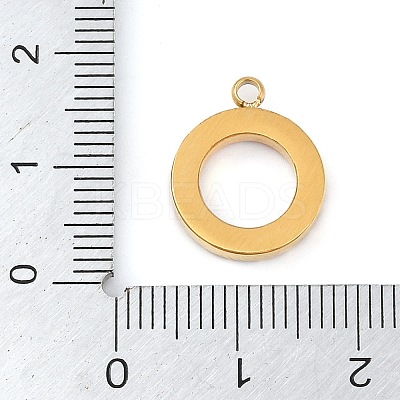PVD Vacuum Plating 304 Stainless Steel Rhinestone Pendants X-STAS-S131-04G-01-1