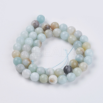Natural Flower Amazonite Beads X-G-H1431-2-1