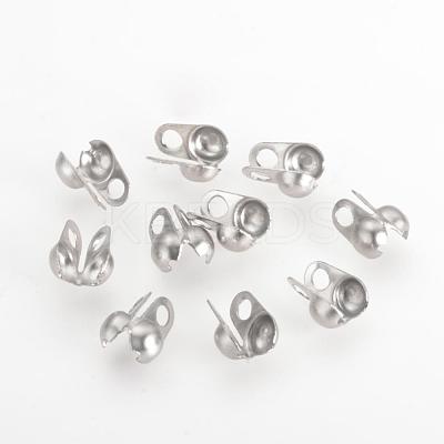Tarnish Resistant 304 Stainless Steel Bead Tips STAS-Q210-89-1