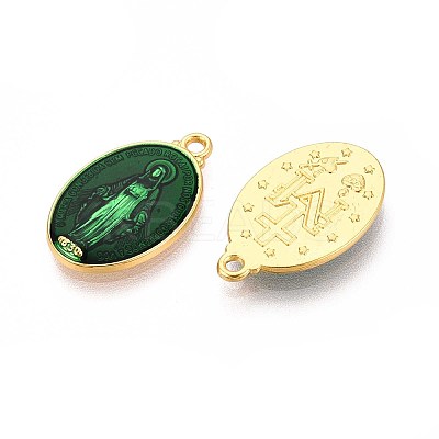 Brass Enamel Pendants KK-S345-179-1