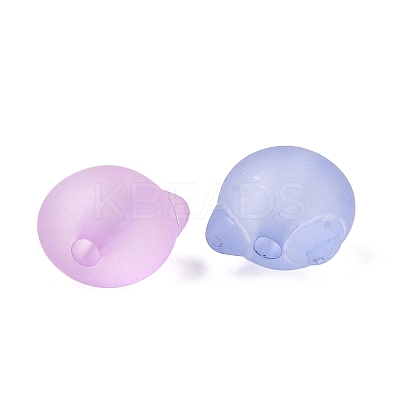 Frosted Transparent Acrylic Beads FACR-C001-01E-1