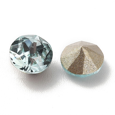 Faceted K9 Glass Rhinestone Cabochons GGLA-R402-08B-1