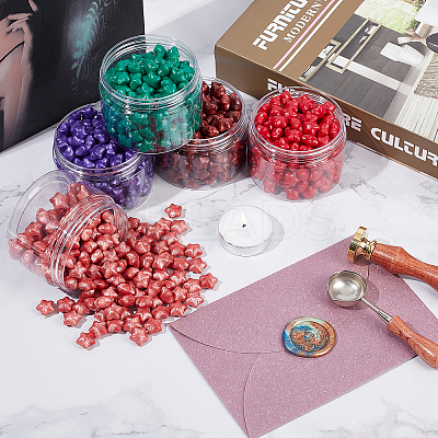 Sealing Wax Particles Kits for Retro Seal Stamp DIY-CP0003-54M-1
