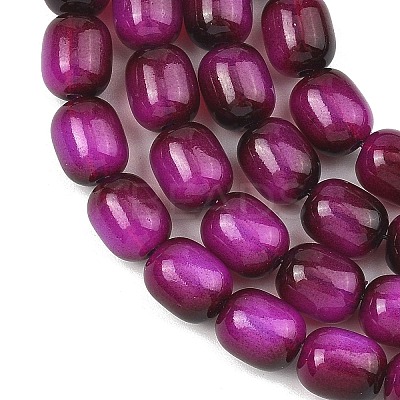 Imitation Tiger Eye Glass Beads Strands X-GLAA-H040-02D-1