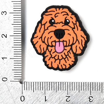 Teddy Dog Food Grade Silicone Focal Beads SIL-Q030-20A-1