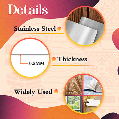 Stainless Steel Metal Stencils DIY-WH0289-058-1