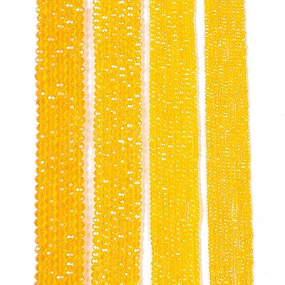 Electroplate Glass Beads Strands EGLA-A044-T6mm-A05-1
