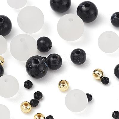 DIY Round Beads Bracelets Making Kit DIY-YW0004-32-1