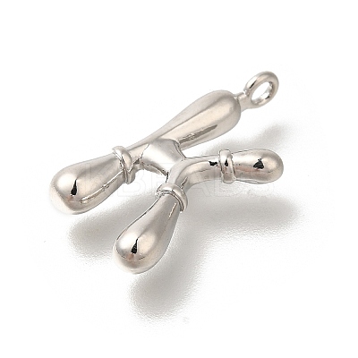 Rack Plating Brass Pendants KK-I722-08P-K-1