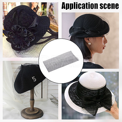 Polyester Birdcage Bridal Veil Netting AJEW-WH0471-103B-01-1