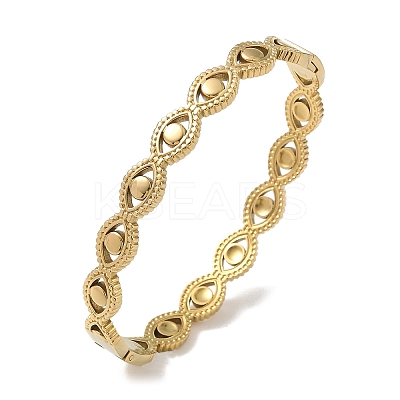 304 Stainless Steel Hinged Cuff Bangles SA-CBAB92B-10G-1