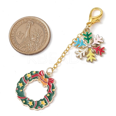 Christmas Theme Alloy Enamel Keychian KEYC-JKC00923-1