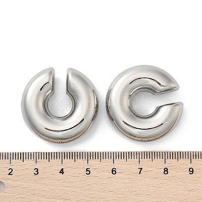 304 Stainless Steel C-Shaped Cuff Earrings for Women EJEW-M068-30P-1