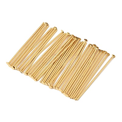SHEGRACE Brass Flat Head Pins XGR0085G-33G-1