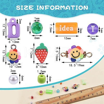 995Pcs Beads & Charm & Link Kit for DIY Jewelry Making DIY-SZC0005-69-1