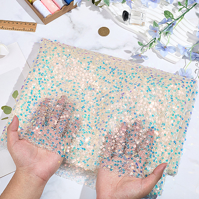 Polyester & PET Gauze Fabric DIY-WH20001-74C-1