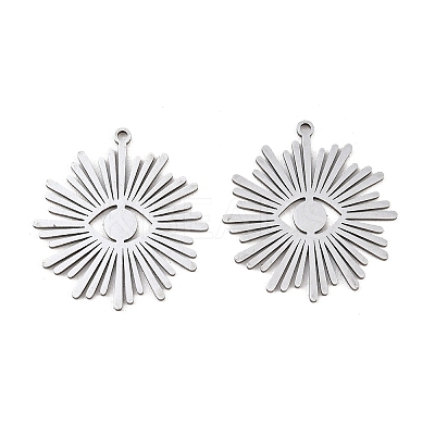 201 Stainless Steel Pendants STAS-I364-09P-1