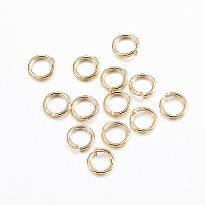 304 Stainless Steel Open Jump Rings X-STAS-H380-09G-1