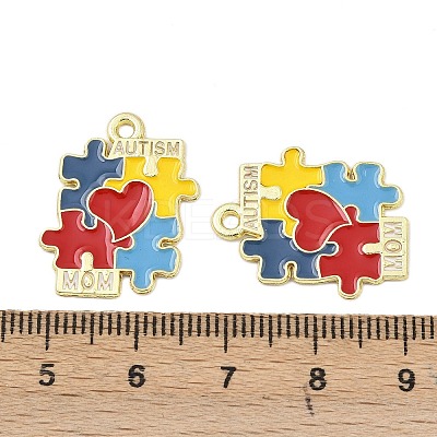 Alloy Enamel Pendants FIND-I067-01G-01-1