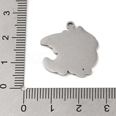 Non-Tarnish 201 Stainless Steel Pendants STAS-C095-34P-1