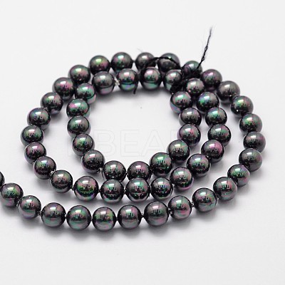 Shell Pearl Bead Strands X-BSHE-L025-05-6mm-1