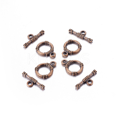 Tibetan Style Alloy Toggle Clasps RLF10395Y-NF-1
