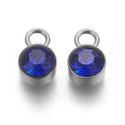 Glass Rhinestone Charms STAS-F189-P06-1