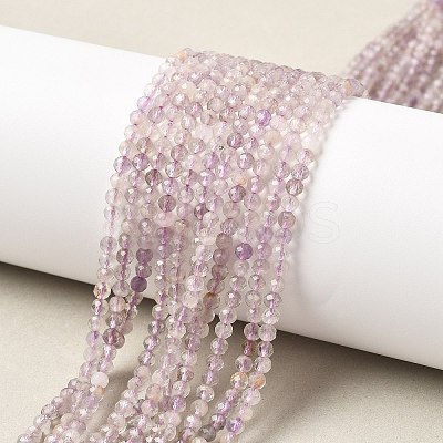 Faceted Natural Amethyst Beads Strands LS-G-RM241221-B42-1