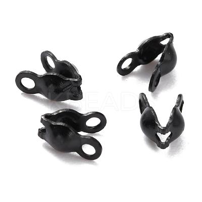 304 Stainless Steel Bead Tips Knot Covers STAS-L182-12B-1